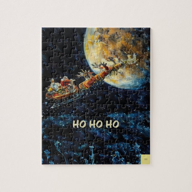Quebra-cabeça Ho Ho Ho Santa puzzle (Vertical)