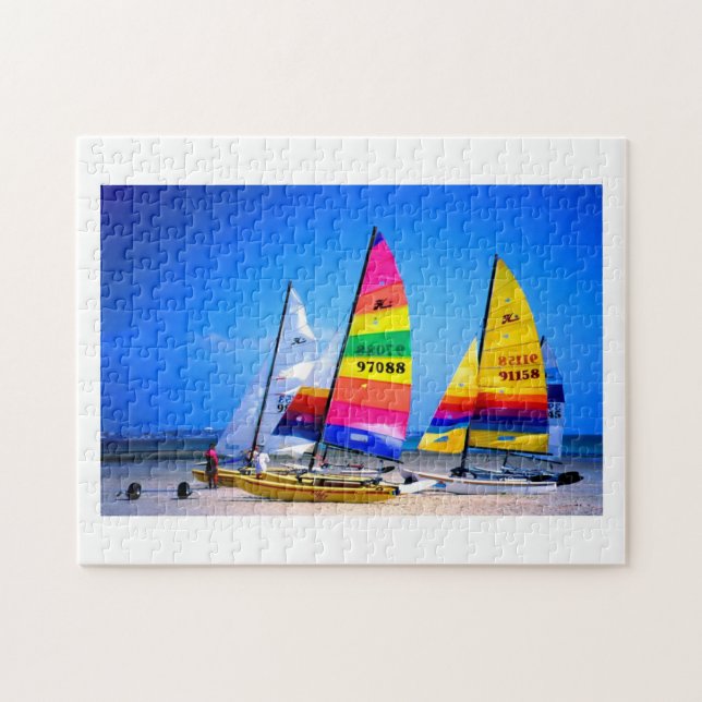 Quebra-cabeça Hobie cat boats in Jersey (Horizontal)