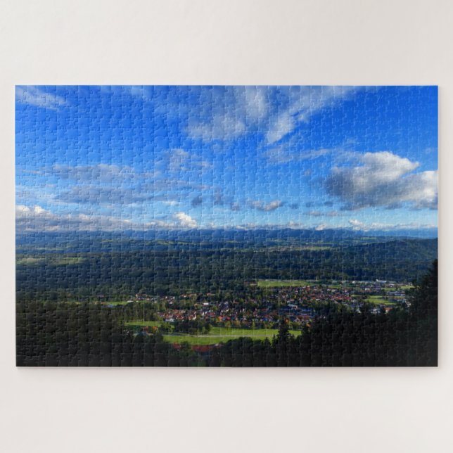 Quebra-cabeça Hohenpeissenberg, vejam a Baviera, Alemanha. (Horizontal)