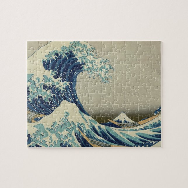 Quebra-cabeça Hokusai é a onda de Excelentes de Kanagawa (Horizontal)