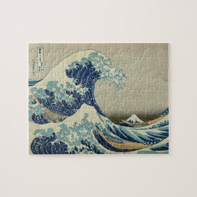 Quebra-cabeça Hokusai: Grande onda fora de Kanagawa (Horizontal)