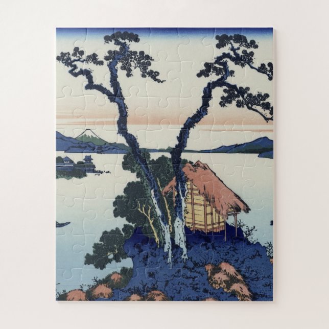 Quebra-cabeça Hokusai Katsushika - Lago Suwa (Vertical)