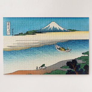 Quebra-cabeça Hokusai - Rio Tama na província de Musashi