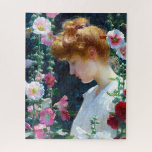 Quebra-cabeça Hollyhocks e Arte Curricular Sunlight
