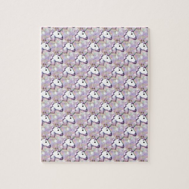 Quebra-cabeça holograma unicorn emoji (Vertical)