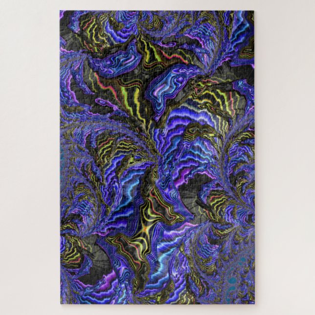 Quebra-cabeça Holographic Look Colorful Fractal Art Impossible (Vertical)