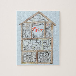 Quebra-cabeça Home personalizado do coração