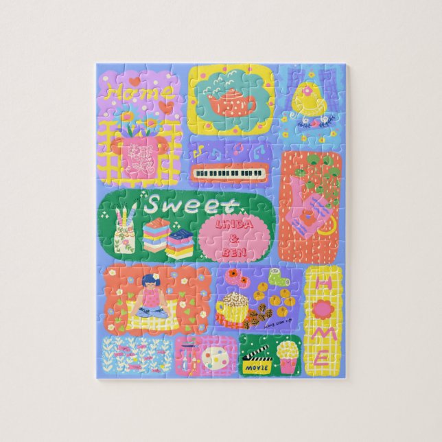 Quebra-cabeça Home Sweet Personalizado (Vertical)