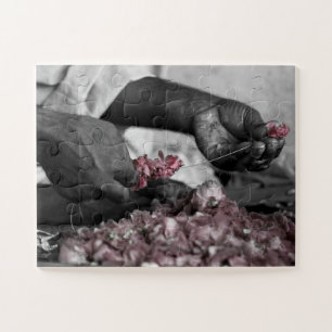 Quebra-cabeça Homem com Flores