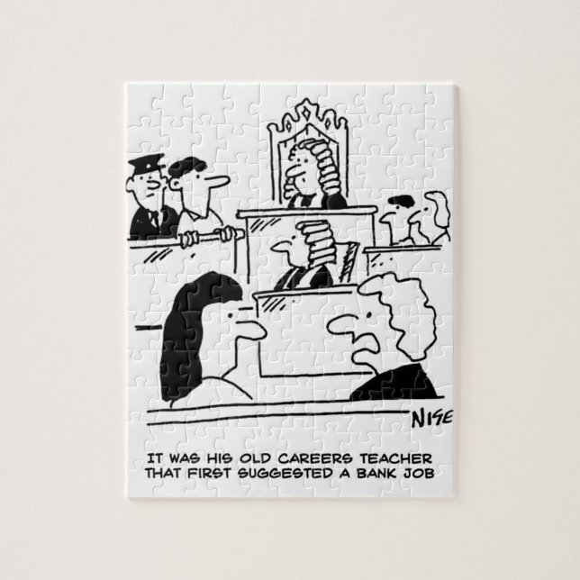 Quebra-cabeça Homem no tribunal que roubou um banco (Vertical)