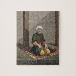 Quebra-cabeça Homem turco, praying, século XVIII (gravura)