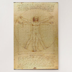 Quebra-cabeça Homem Vitruviano por Leonardo da Vinci (c. 1490)