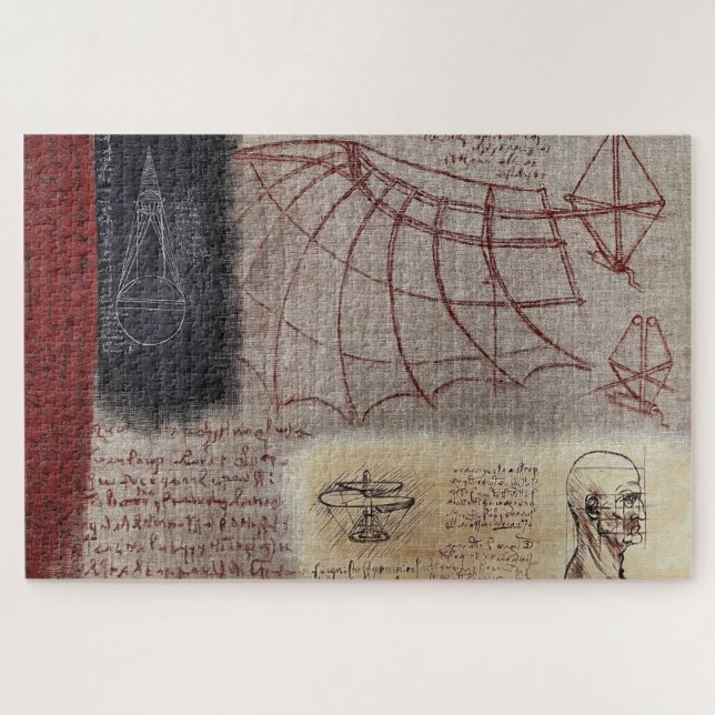 Quebra-cabeça Homenagem a Leonardo da Vinci (Horizontal)