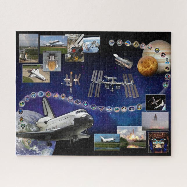 Quebra-cabeça Homenagem ao Space Shuttle Atlantis (Horizontal)