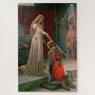 Quebra-cabeça Homenagem por Edmund Blair Leighton - Arte Antiga