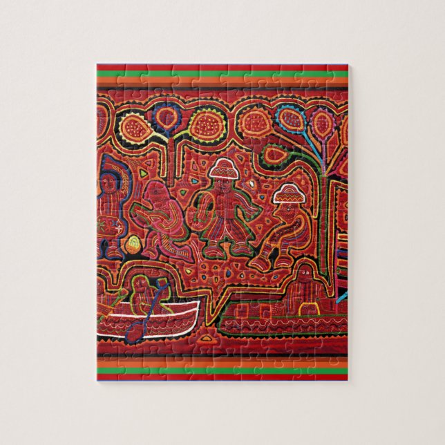 Quebra-cabeça Homens Cuna Indianos em Cayucos (Vertical)