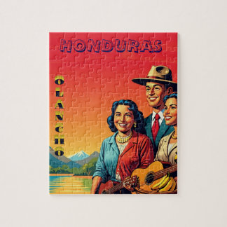 Quebra-cabeça Honduras OLANCHO Retro poster