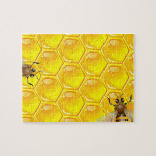 Quebra-cabeça Honeycomb com Abelhas Realmente Impossível