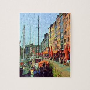 Quebra-cabeça HONFLEUR - ancoragem - vista