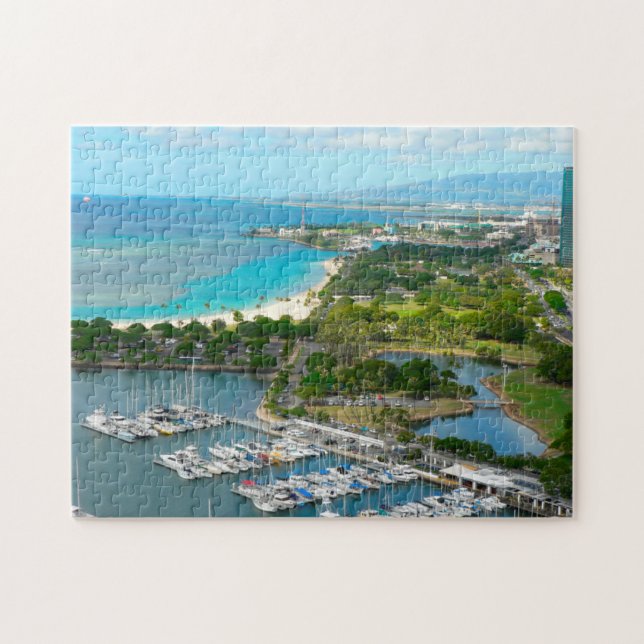 Quebra-cabeça Honolulu  Havaí. (Horizontal)