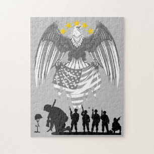Quebra-cabeça Honrando Fallen Heroes: Defendendo o Valor America