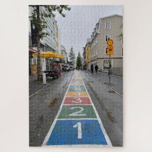 Quebra-cabeça Hopscotch em Centro Reykjavik, Islândia