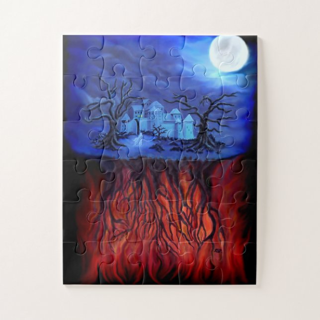 Quebra-cabeça Hora das bruxas, entre o céu e o inferno (Vertical)