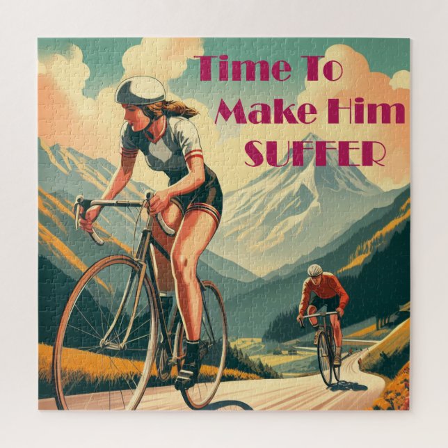 Quebra-cabeça Hora De Fazê-Lo Sofrer O Ciclismo (Vertical)