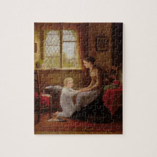 Quebra-cabeça Horas de dormir, 1890 (óleo no painel)