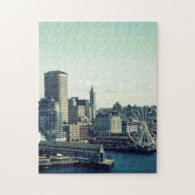 Quebra-cabeça Horizonte de Seattle (Vertical)