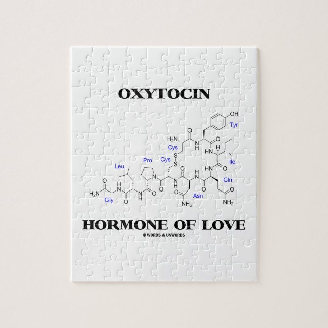 Quebra-cabeça Hormona do Oxytocin do amor (química) (Vertical)
