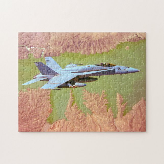 Quebra-cabeça HORNET F/A-18C (11x14 POLEGADAS) (Horizontal)