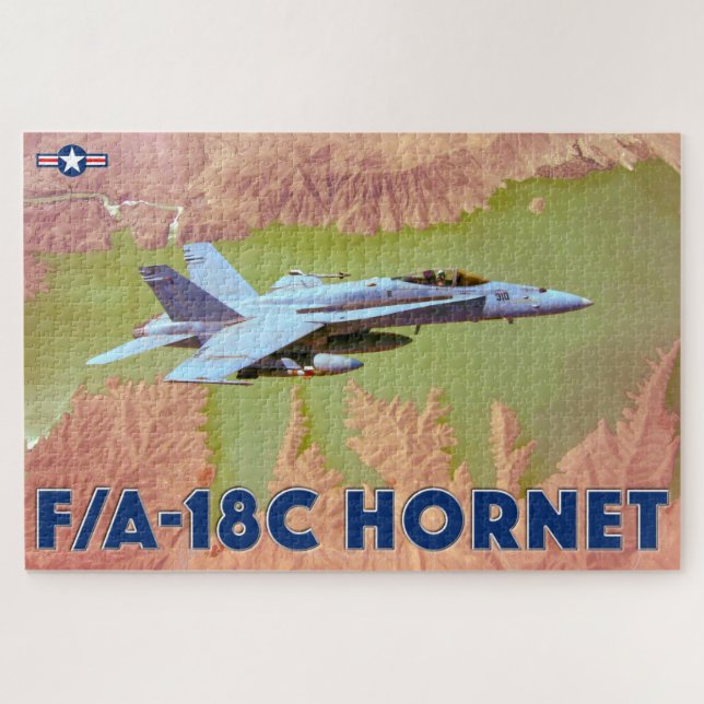 Quebra-cabeça HORNET F/A-18C (20x30 POLEGADAS) (Horizontal)