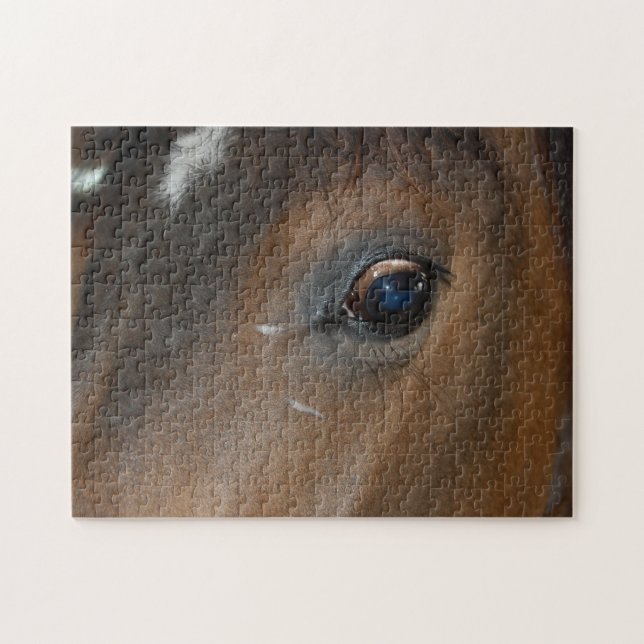 Quebra-cabeça Horse Love Closeup (Horizontal)