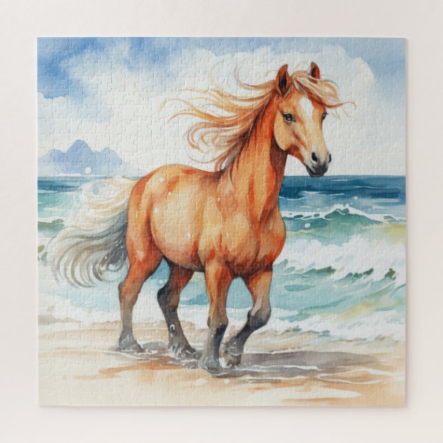 Quebra-cabeça Horse on Beach (Vertical)