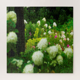 Quebra-cabeça Hortênsias Limelight no Meu Jardim Rubio
