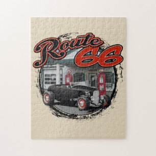 Quebra-cabeça Hot rod da rota 66