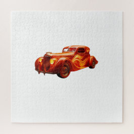 Quebra-cabeça "Hot Rod" de 1930 com trabalho de tinta "chamas"
