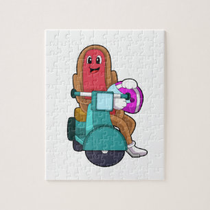 Quebra-cabeça Hotdog como Biker com Patinete.PNG