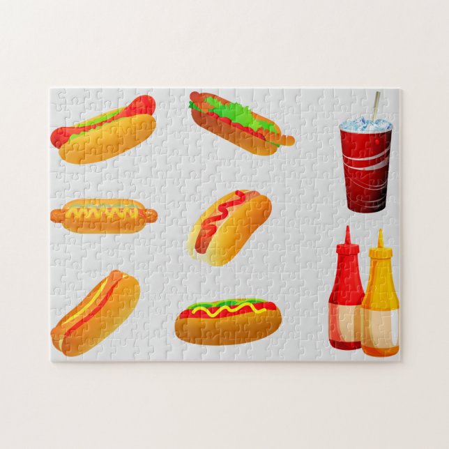 QUEBRA-CABEÇA HOTDOG PUZZLE. (Horizontal)