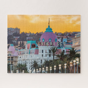 Quebra-cabeça Hotel Negresco, hotel de luxo famoso, em Nice, Fra