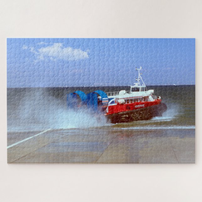 Quebra-cabeça Hovercraft da British Cross Channel. década de 197 (Horizontal)