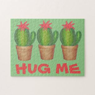 Quebra-cabeça Hug Me Green Cactus Cactos Cactusa Planta Potente