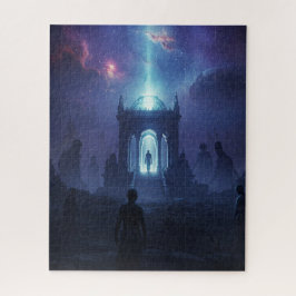 Quebra-cabeça Humano Agrupado no Mundo da Alienígena Antiguidade