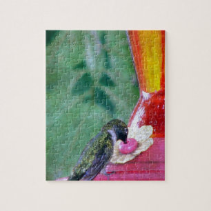 Quebra-cabeça Hummingbird no alimentador