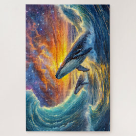 Quebra-cabeça Humpbacks no espaço Design por Rich AMeN Gill