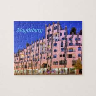 Quebra-cabeça Hundertwasser na foto de Magdeburgo