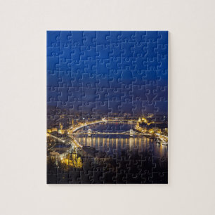 Quebra-cabeça Hungria Budapeste panorama noturno
