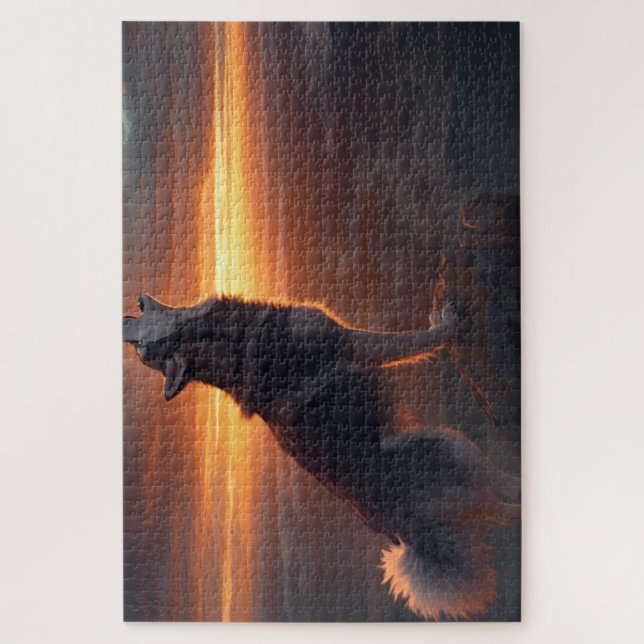 Quebra-cabeça Husky (Vertical)