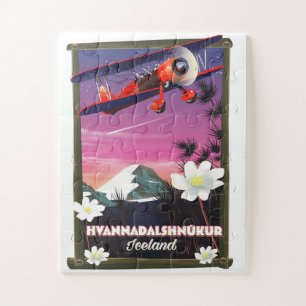 Quebra-cabeça Hvannadalshnkur poster de viagens da Islândia.